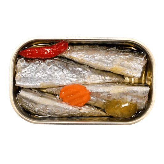 Minerva sardinės aštriame alyvuogių aliejuje su morkomis ir pipirais