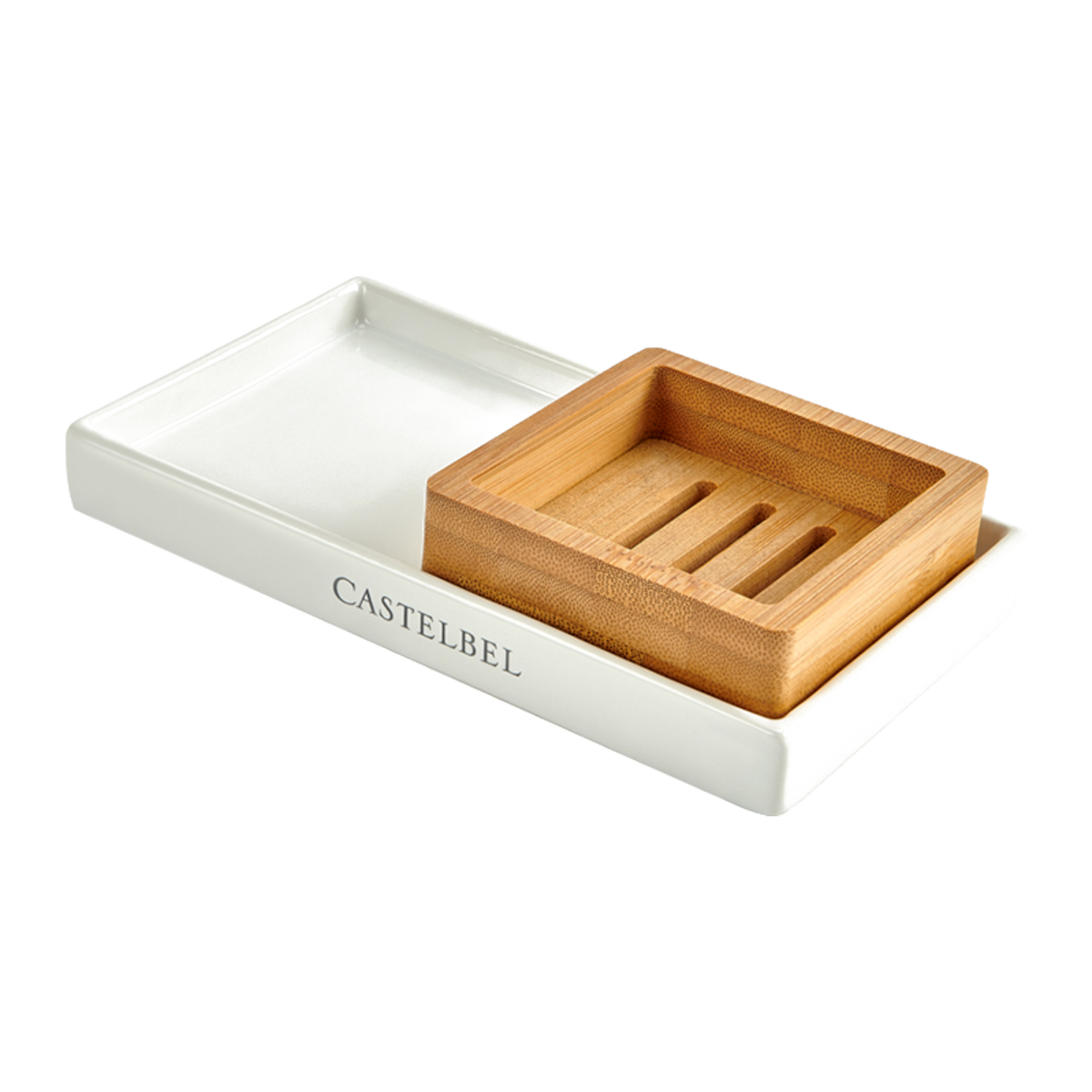 Castelbel Sardine ceramic and bamboo kitchen tray – alternate official view