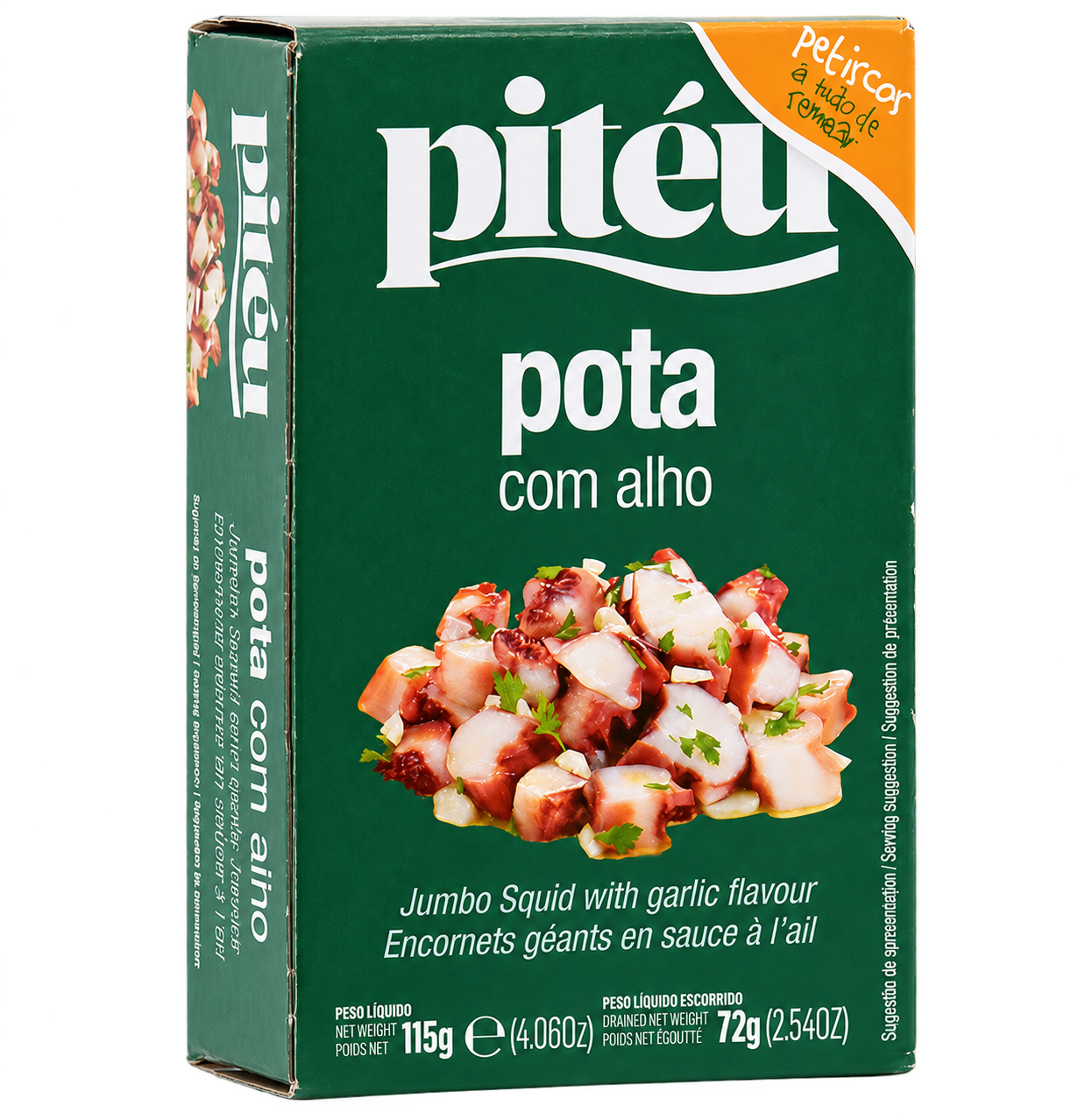 Pitéu jumbo squid in garlic sauce 115g