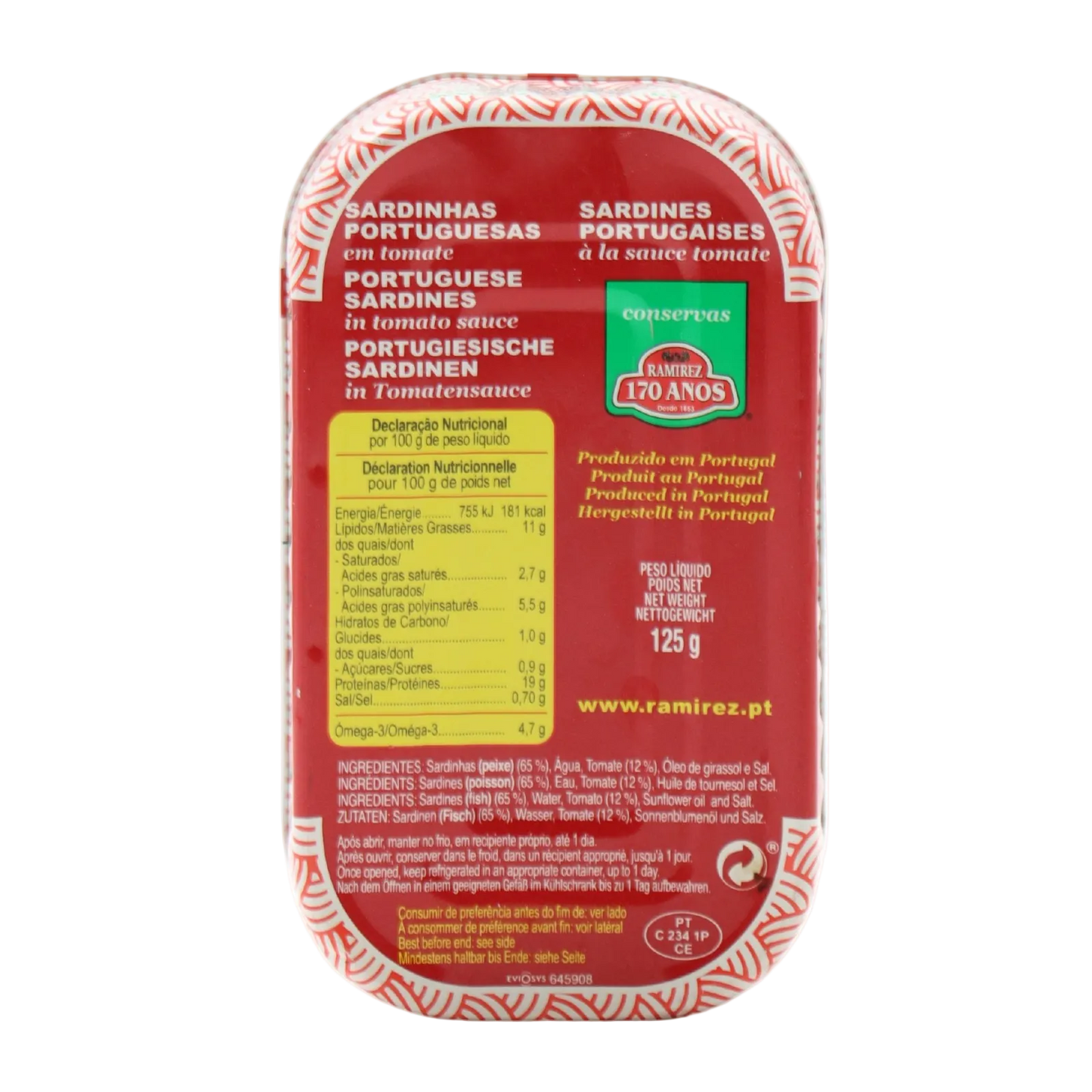 Ramirez portugališkos sardinės pomidorų padaže