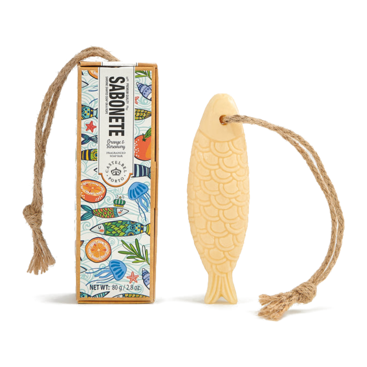 Castelbel Sardine Soap Orange & Rosemary 80g
