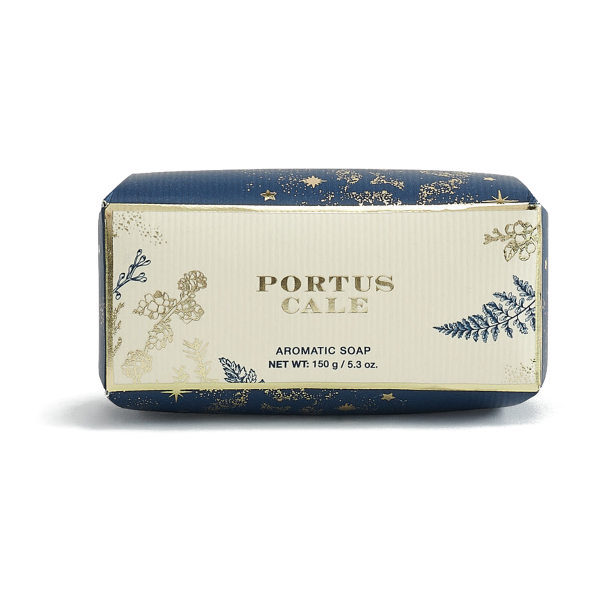 Portus Cale Festive Blue soap 150g in its decorative blue wrapping