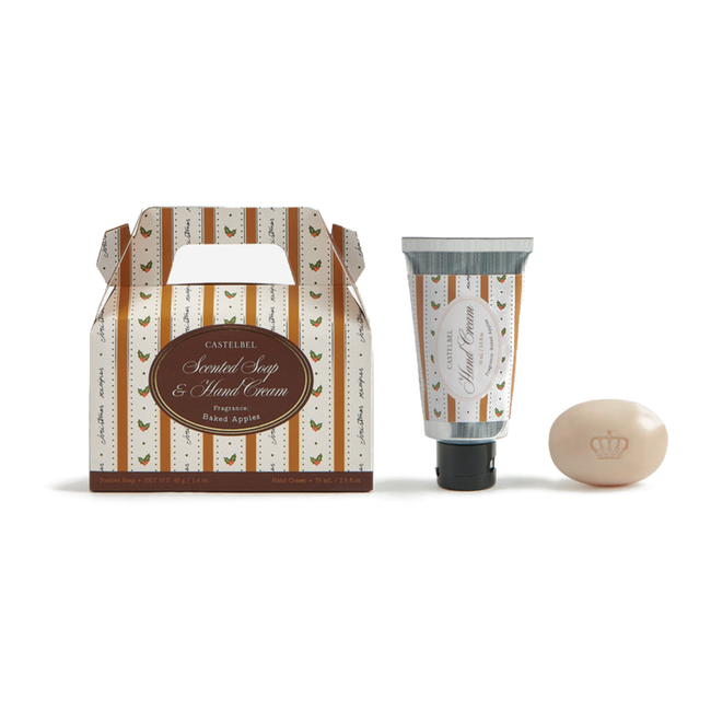 Castelbel muilo ir rankų kremo rinkinys Baked Apples - 40 g&75 ml