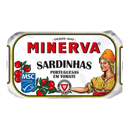 Minerva Portuguese Sardines in Olive Oil Degustacion Tomato Edition (4 x 120g)