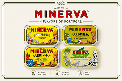 Minerva Portuguese Sardines in Olive Oil Degustacion (4 x 120g)