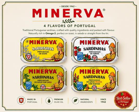 Minerva portugalų sardinės alyvuogių aliejuje degustacijai (4 x 120 g)