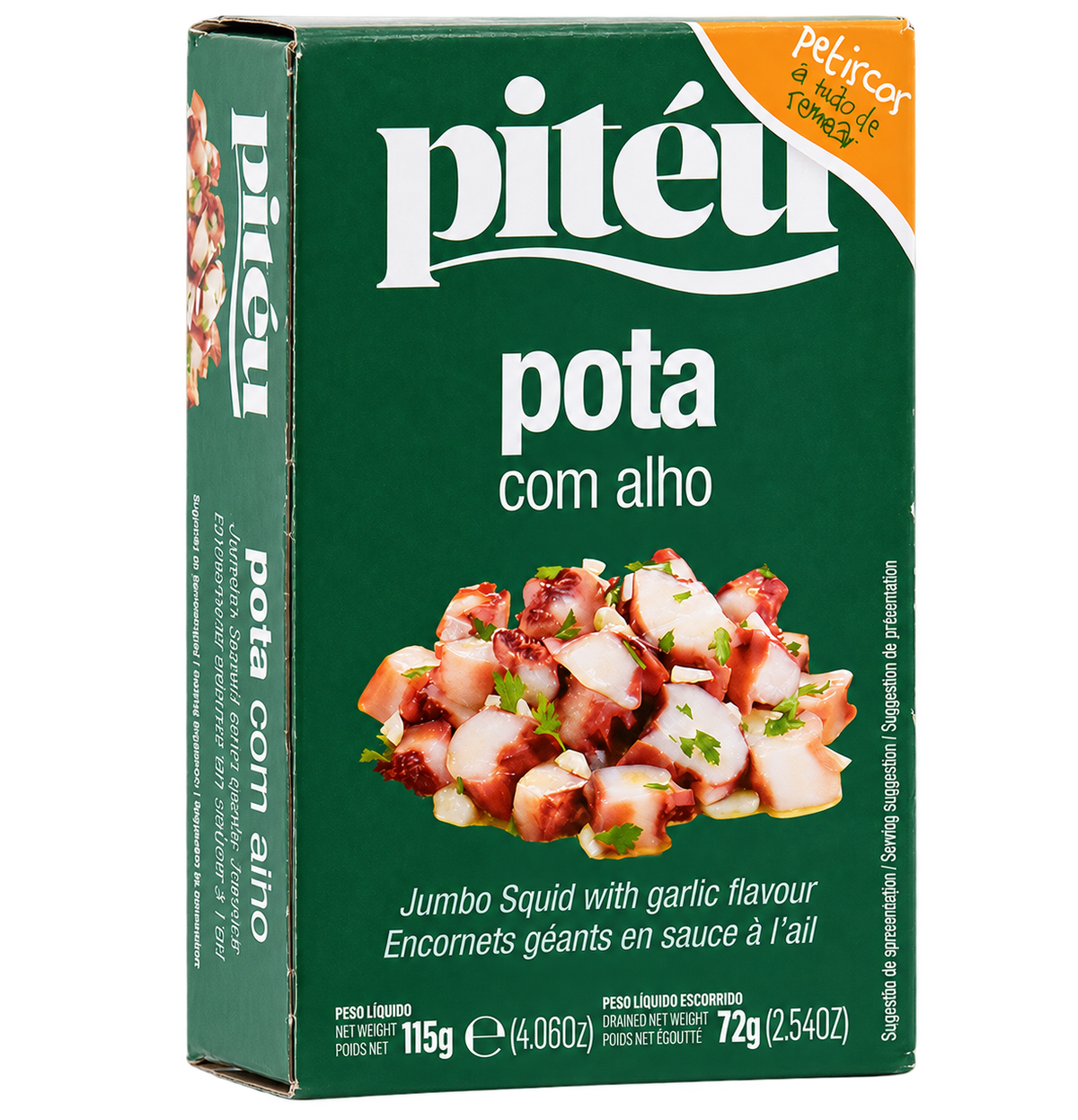 Pitéu jumbo squid in garlic sauce 115g
