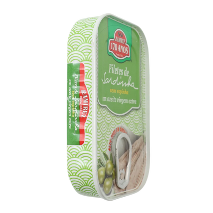 Ramirez sardinių filė be kaulų ypač tyrame alyvuogių aliejuje